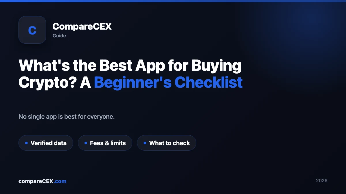 What's the Best App for Buying Crypto? A Beginner's Checklist
