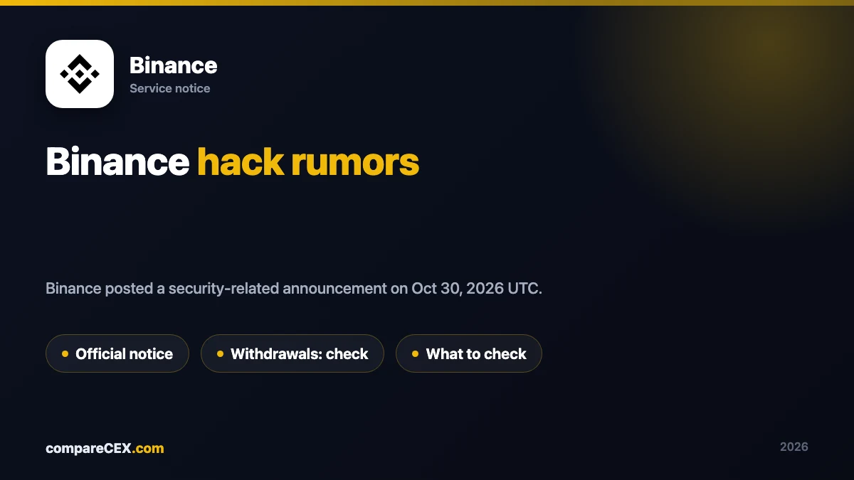 Binance security incident October 2026, withdrawals paused