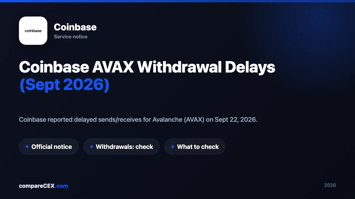 Coinbase withdrawal delay incident