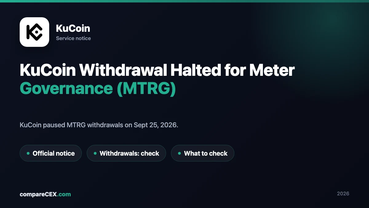 KuCoin withdrawal halt announcement