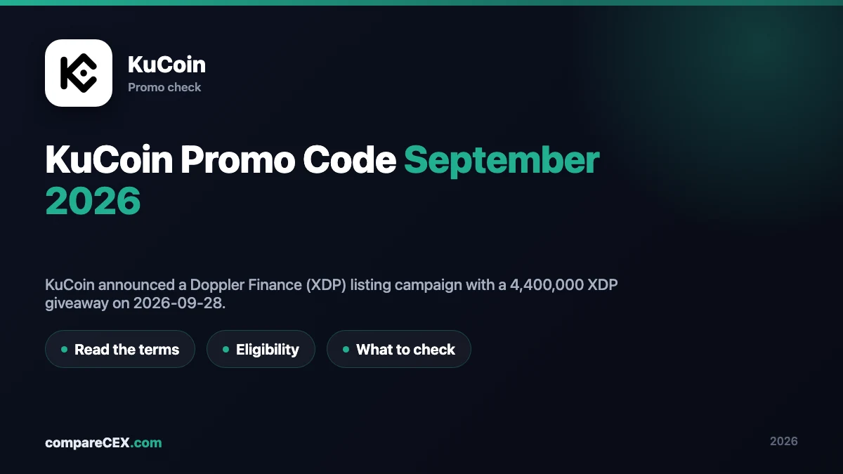 KuCoin Promo Code September 2026: Doppler Finance (XDP) 4,400,000 Giveaway